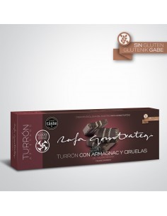 Turrón trufado con armagnac y ciruelas Gorrotxategi