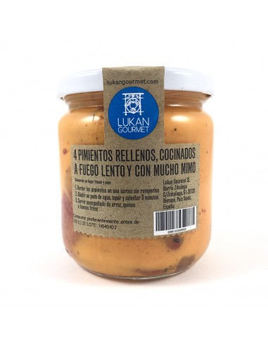 Pimientos rellenos de bacalao Lukán...