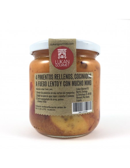 Pimientos rellenos de jamón ibérico Lukán Gourmet