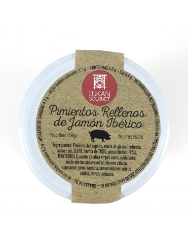 Pimientos rellenos de jamón ibérico...
