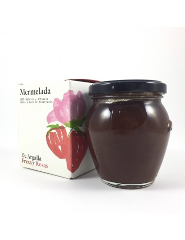 Mermelada de fresa y rosas De Argalla