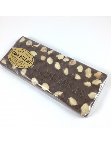 Chocolate con leche y almendras Pallás