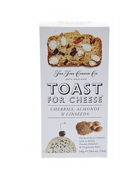 Tostadas con cerezas, almendras y semillas de lino The Fine Cheese