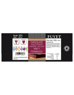 Turrón Trufado de Vino con Frambuesas Puyet