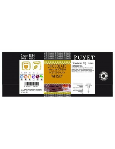 Turrón Trufado con Whisky Puyet