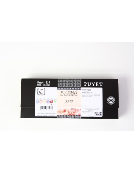 Turrón duro de Almendras Puyet