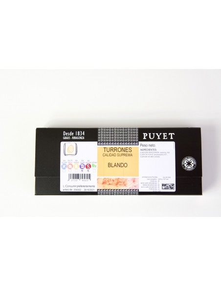 Turrón Blando de Almendras Puyet
