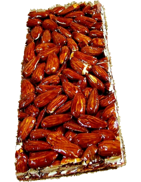 Turrón Negro de Almendras Puyet (Almendra Largueta con piel)